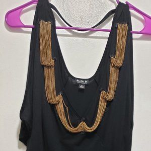 Very Jazzy Allen B Black Dress Top.